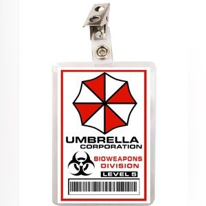 Resident Evil Umbrella Corporation Bioweapons Division Level 5 ID Badge